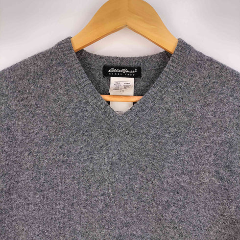 エディーバウアー Eddie Bauer 00S Vネック ウール ニット メンズ import:XS
