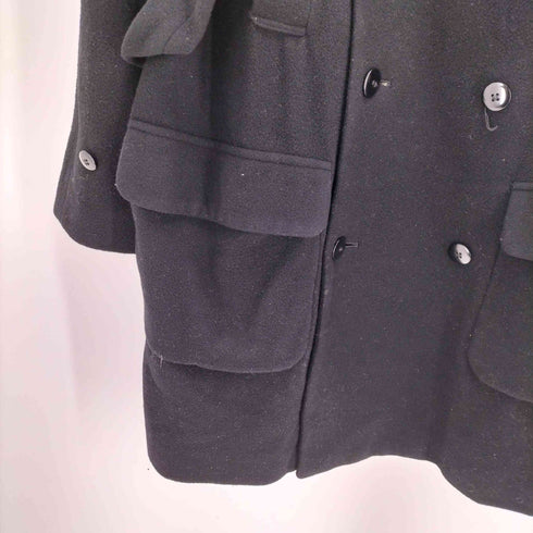 コムサデモード COMME CA DU MODE 90S TETSU 裏地 サテン ウール ロング フーディ Pコート メンズ