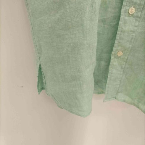 ブルックスブラザーズ BROOKS BROTHERS REGENT FIT リネン100 ボタンダウンシャツ メンズ import:L