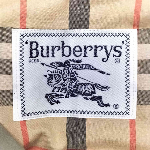 バーバリーズ BURBERRYS 裏地チェック 一枚袖 ステンカラーコート レディース