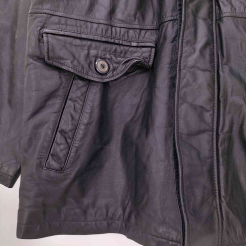 SIENA UOMO cow leather 裏地キルティング レザー カーコート メンズ JPN:L