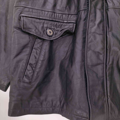 SIENA UOMO 裏地キルティング レザー カーコート メンズ JPN:L