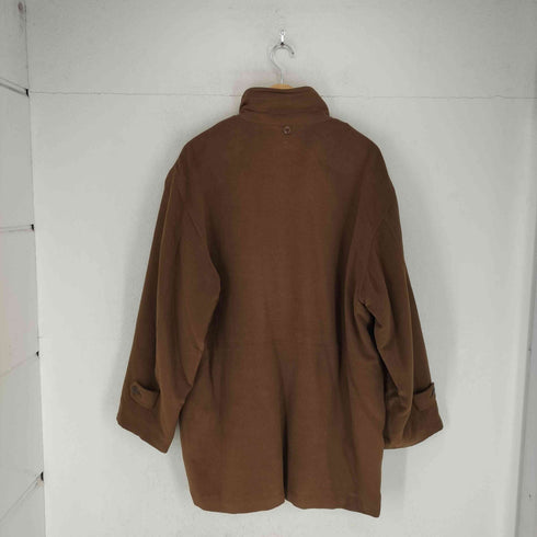 IdeaComo pure silk シルク100スタンドカラーコート メンズ LL
