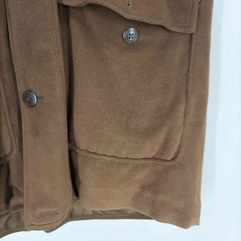 IdeaComo pure silk シルク100スタンドカラーコート メンズ LL