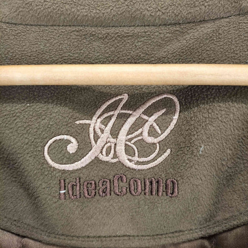 IdeaComo pure silk シルク100スタンドカラーコート メンズ LL