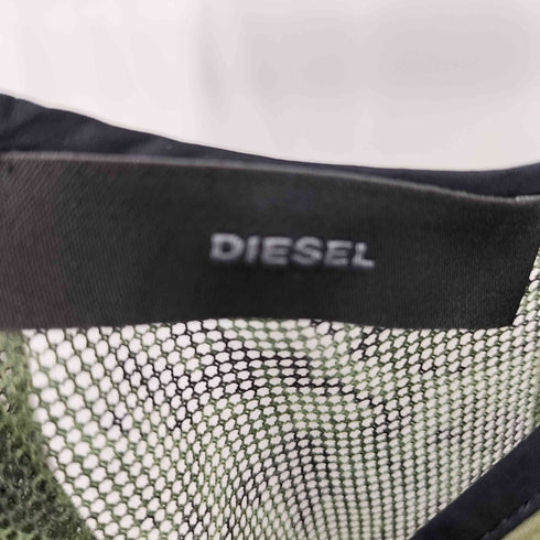 ディーゼル DIESEL カモ柄パッチワークキャミワンピース レディース S