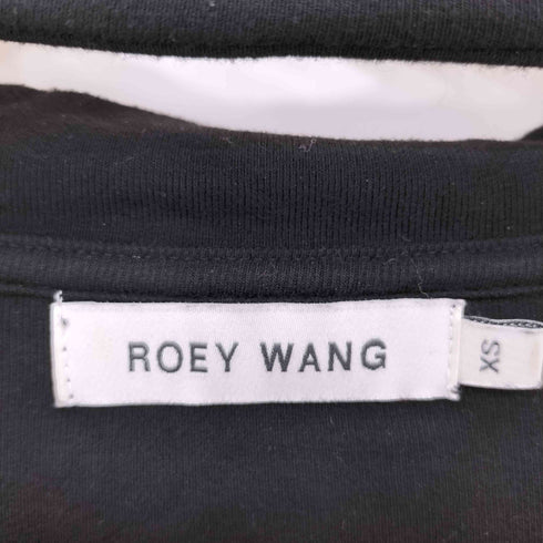 ROEY WANG デコルテオープン シアーメッシュ カットソー レディース XS