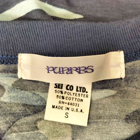 PURRBS USA製 ロゴプリントカモ柄s/sTシャツ メンズ import:S