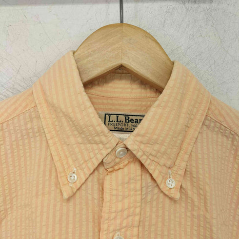 エルエルビーン L.L.Bean USA製 シアサッカー ボタンダウンシャツ メンズ JPN:M M-reg