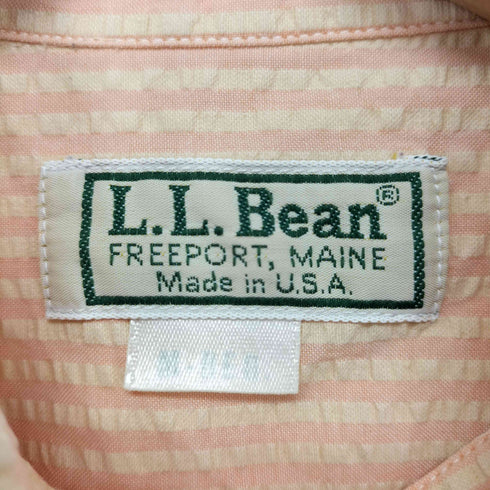 エルエルビーン L.L.Bean USA製 シアサッカー ボタンダウンシャツ メンズ JPN:M M-reg