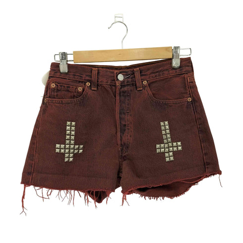 OBESTY+SPEED リメイク スタッズ デニムショーツ Y2K レディース S