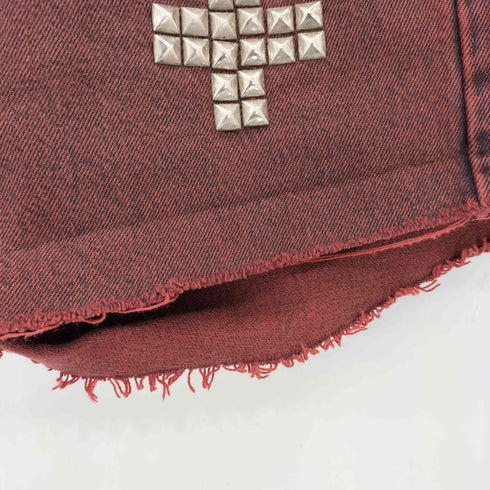 OBESTY+SPEED リメイク スタッズ デニムショーツ Y2K レディース S