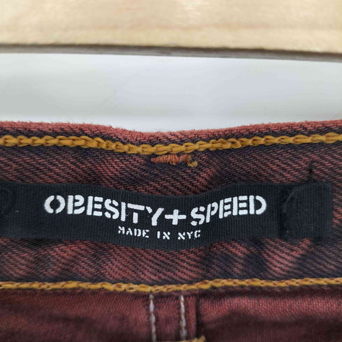 OBESTY+SPEED リメイク スタッズ デニムショーツ Y2K レディース S