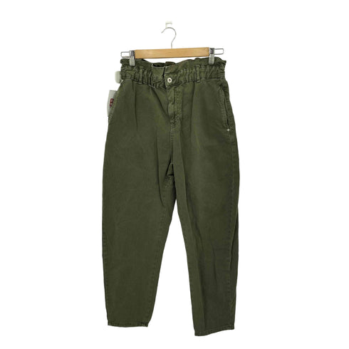 ザラ ZARA ハイライズ バギ ーペーパーバッグ デニム パンツ レディース EUR:38
