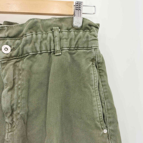 ザラ ZARA ハイライズ バギ ーペーパーバッグ デニム パンツ レディース EUR:38