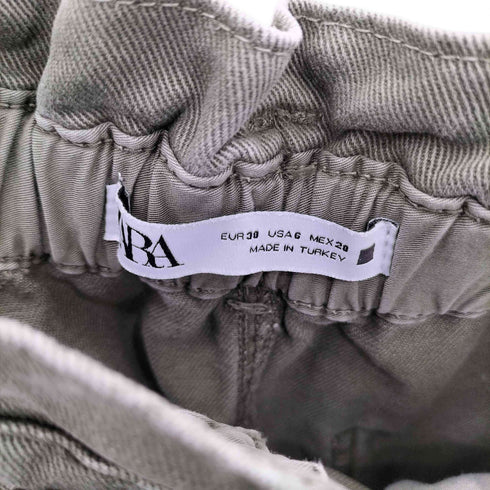 ザラ ZARA ハイライズ バギ ーペーパーバッグ デニム パンツ レディース EUR:38