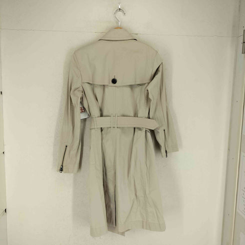 バーバリーロンドン BURBERRY LONDON メタルボタン ジッパーディティール ベルテッド ステンカラーコート レディース 40