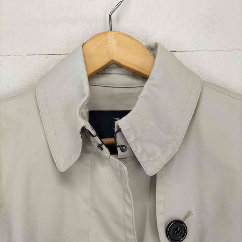 バーバリーロンドン BURBERRY LONDON メタルボタン ジッパーディティール ベルテッド ステンカラーコート レディース 40