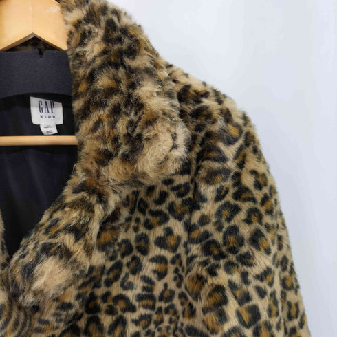 ギャップ Gap レオパード ファーコート レディース XXL