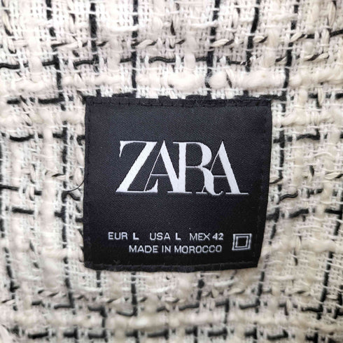 ザラ ZARA ツイードジャケット メンズ US L