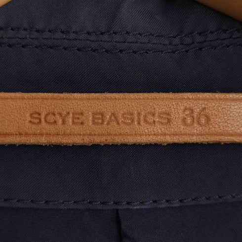 サイベーシックス SCYE BASICS 高密度タフタ製品染ステンカラーコート メンズ 36