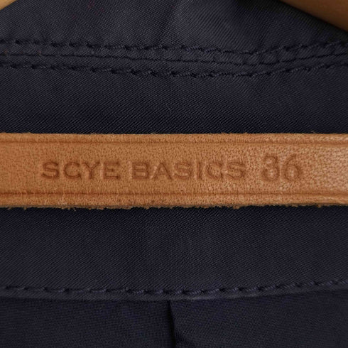 サイベーシックス SCYE BASICS 高密度タフタ製品染ステンカラーコート メンズ 36