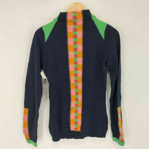 ユナイテッドカラーズオブベネトン UNITED COLORS OF BENETTON ブロック柄 タートルネック カシミヤニット レディース JPN:S