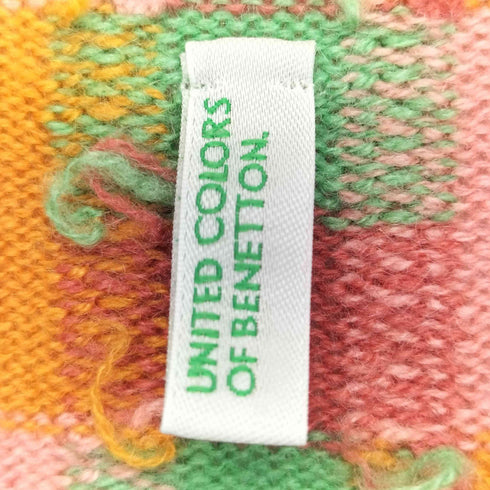 ユナイテッドカラーズオブベネトン UNITED COLORS OF BENETTON ブロック柄 タートルネック カシミヤニット レディース JPN:S