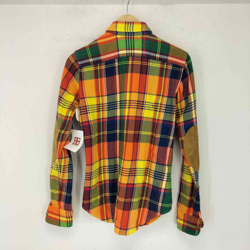 ラルフローレン RALPH LAUREN 両ポケット エルボパッチ ネルシャツ レディース JPN:2