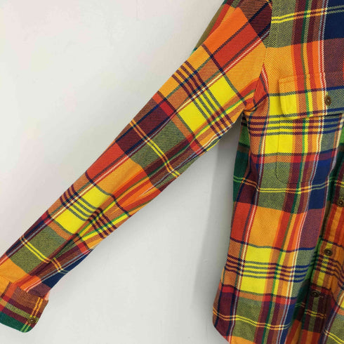 ラルフローレン RALPH LAUREN 両ポケット エルボパッチ ネルシャツ レディース JPN:2