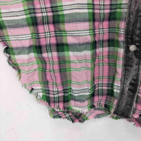 ディーゼル DIESEL D-angels チェックシャツワンピース レディース XXS