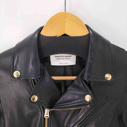 ビューティフルピープル beautiful people 羊革 シープレザー ダブル ライダース レディース 140