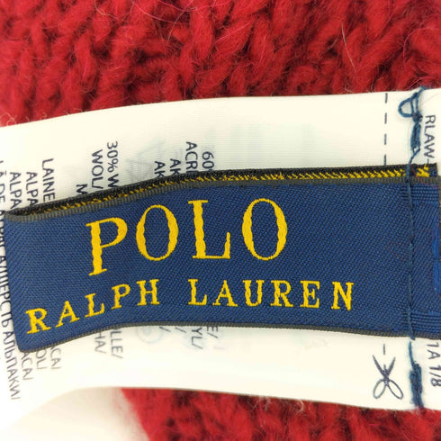 ポロラルフローレン POLO RALPH LAUREN アルパカ混 ポンポンニット帽 レディース 49cm