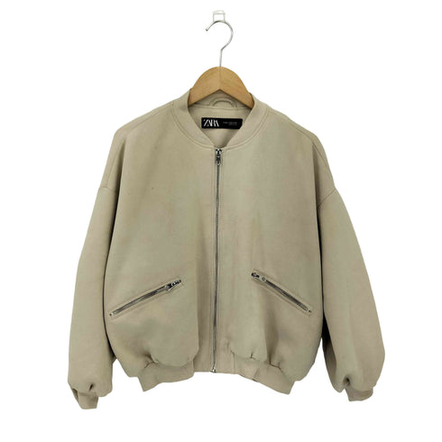 ザラ ZARA フェイクスエード ボンバージャケット メンズ import:XS