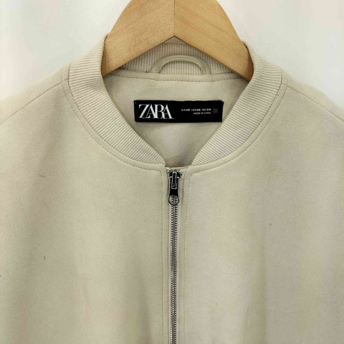 ザラ ZARA スエード ボンバージャケット メンズ import:XS