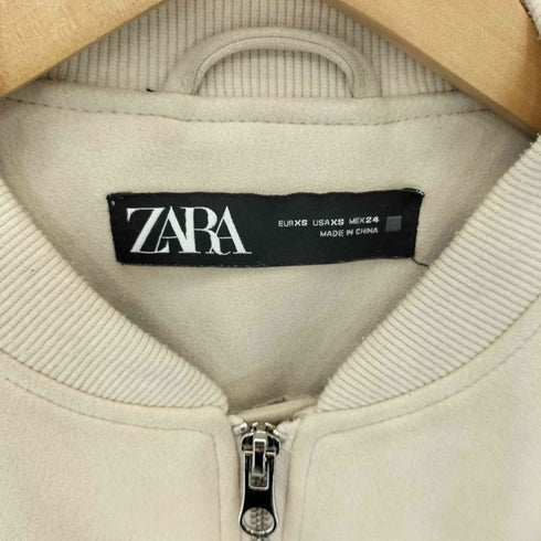 ザラ ZARA スエード ボンバージャケット メンズ import:XS