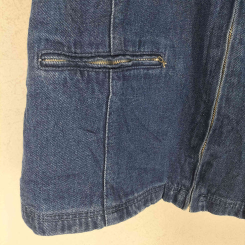 NorthStyle 裏地チェックデニムジップジャケット メンズ L