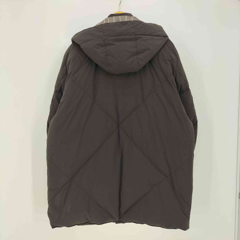 ミラショーン mila schon 比翼ジップ ミドル丈 フーデッドダウンコート メンズ