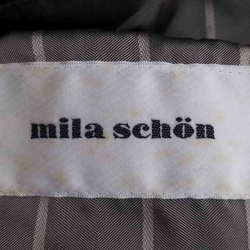 ミラショーン mila schon 比翼ジップ ミドル丈 フーデッドダウンコート メンズ