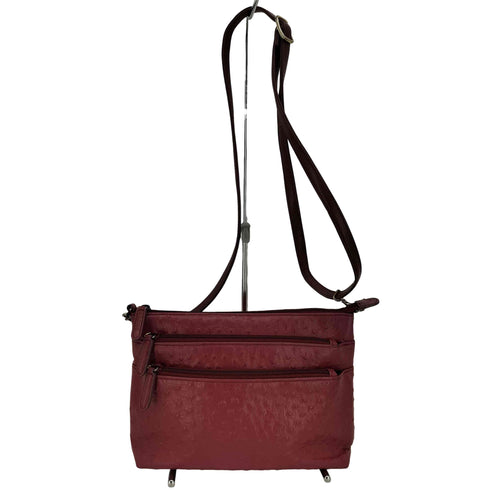 オーストリッチ マルチポケット ショルダーバッグ レディース