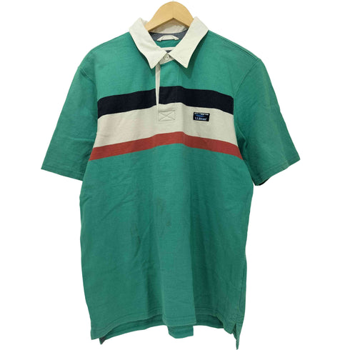 エルエルビーン L.L.Bean ボーダー柄 マルチカラー ショートスリーブポロシャツ メンズ XL-REG