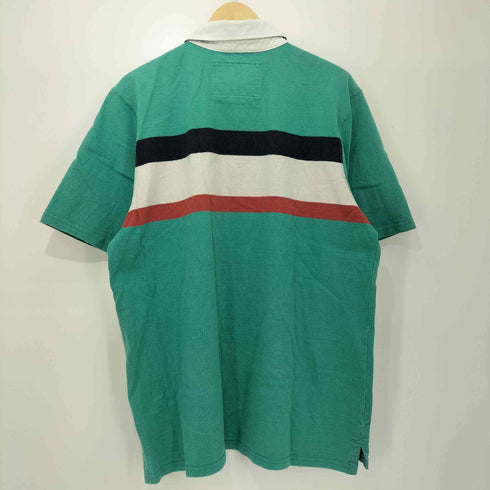 エルエルビーン L.L.Bean ボーダー柄 マルチカラー ショートスリーブポロシャツ メンズ XL-REG