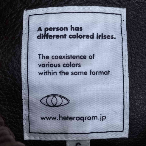 HETEROQROM 襟コーデュロイ アームカウレザー シャギー フーデッドブルゾン メンズ JPN:S