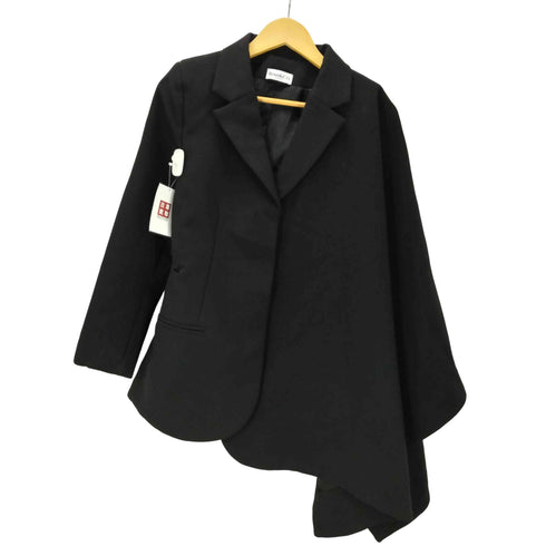 RIMI & Co SELECT アシンメトリー スリーブ 比翼 3B テーラード ジャケット ポンチョ レディース import:S