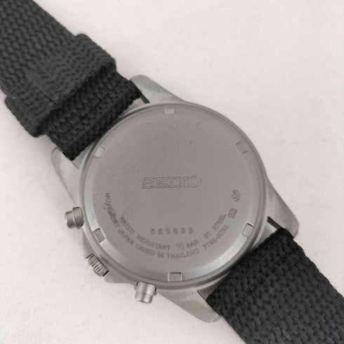 セイコー SEIKO 逆輸入 ミリタリークロノグラフ メンズ