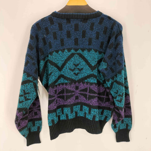 MICHAEL GERALD 韓国製 アーガイルアクリルニット メンズ import:M