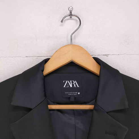 ザラ ZARA クロップド2Bテーラードジャケット レディース S
