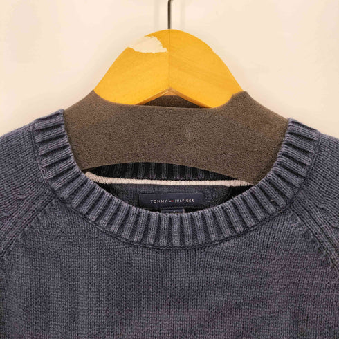 トミーヒルフィガー TOMMY HILFIGER コットンラグランニット レディース import:XL