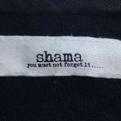 シャマ shama ダブルジップ ラムレザー シングルライダース メンズ 40