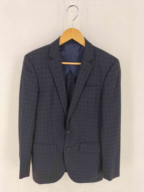 ナノユニバース NANO universe チェック テーラードジャケット パンツ セットアップ メンズ 46